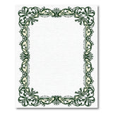 Green Ornate Green Floral Frame Area Rug