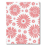 Vibrant Floral Vintage Vibrant Pink Daisy Floral Area Rug