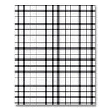 Geometric Modern Black White Plaid Grid Area Rug