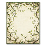 Vintage Ivy Vine Border Area Rug