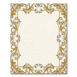 Golden Baroque Filigree Frame Area Rug