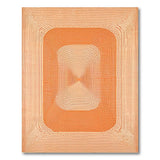 Orange Concentric Geometric Area Rug