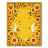Celestial Sunflower Yellow Area Rug