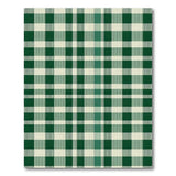 Rustic Farmhouse Green Classic Green Gingham Check Area Rug