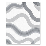 Abstract Area Grey Wavy Abstract Area Rug