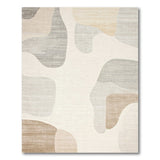 Abstract Area Beige and Neutral Abstract Beige Neutral Organic Shapes Area Rug
