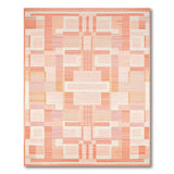 Modern Geometric Orange Area Rug