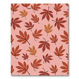 Pink Autumn Maple Leaves Area Rug