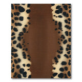 Leopard Faux Fur Textured Area Rug