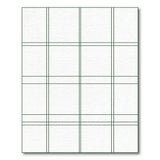 Geometric Green Grid Modern Area Rug