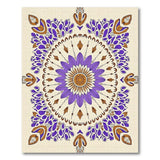 Purple Traditional Persian Purple Mandala Floral Area Rug