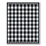 Geometric Modern Black and White Black White Checkered Geometric Area Rug