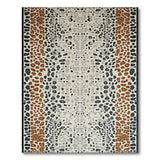 Abstract Leopard Spot Grey Area Rug