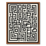 Intricate Geometric Maze Area Rug