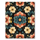 Cosmic Lotus Bloom Multi-Color Area Rug