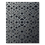 Grey Geometric Modern Grey Geometric Lattice Area Rug