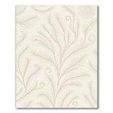 Beige Feathery Swirl Abstract Area Rug