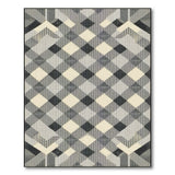 Geometric Modern Modern Black White Geometric Diamond Area Rug