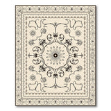 Traditional Persian Beige and Neutral Ornate Beige Persian Floral Area Rug