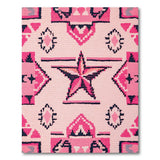 Pink Starburst Southwestern Area Rug