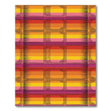 Vibrant Retro Ticket Stripe Area Rug
