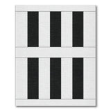 Bold Black White Vertical Stripe No. 21 Area Rug