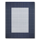 Navy Blue Border Woven Area Rug