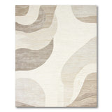 Abstract Area Neutral Abstract Wave Area Rug