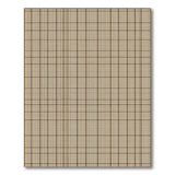 Tan Brown Grid Woven Area Rug