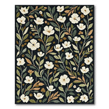 Floral Vintage Black Floral Vintage Area Rug