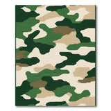 Green Camo Area Rug