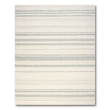 Neutral Gray Beige Striped Woven Area Rug