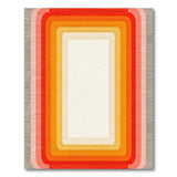 Vibrant Concentric Gradient Area Rug