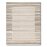 Geometric Modern Beige Striped Geometric Area Rug