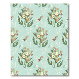 Teal Floral Whimsy Area Rug