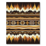Brown Tan Southwestern Zigzag Geometric Rug