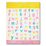Vibrant Multi-Color Alphabet Kids Area Rug