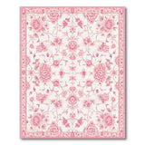 Floral Vintage Pink Blush Pink Peony Floral Vintage Rug
