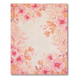 Blush Pink Blush Pink Peony Floral Area Rug