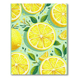 Yellow Vibrant Lemon Slices Area Rug