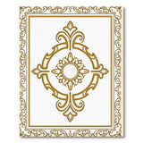Elegant Gold Medallion Area Rug