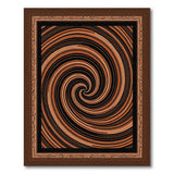 Orange Hypnotic Orange Vortex Area Rug