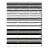 Bold Black White Geometric Line Rug