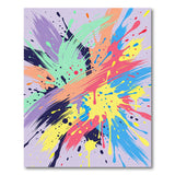 Abstract Area Vibrant Paint Splatter Abstract Area Rug