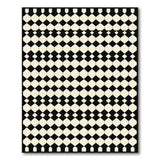 Black White Diamond Harlequin Area Rug