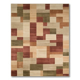 Modern Geometric Brown Tan No. 2 Area Rug