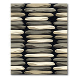 Stacked Pebbles Beige Area Rug