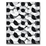 Abstract Area Black White Organic Abstract Area Rug
