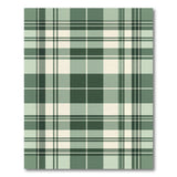 Geometric Modern Green Plaid Check Area Rug