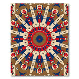 Southwestern Mandala Tribal Area Rug
